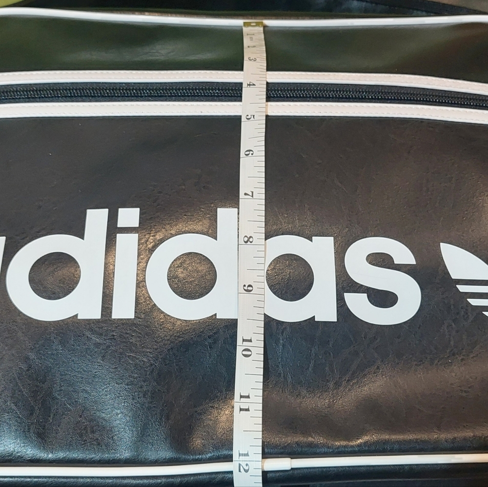 adidas Black and White Shoulder Messenger Bag - Picture 8 of 12